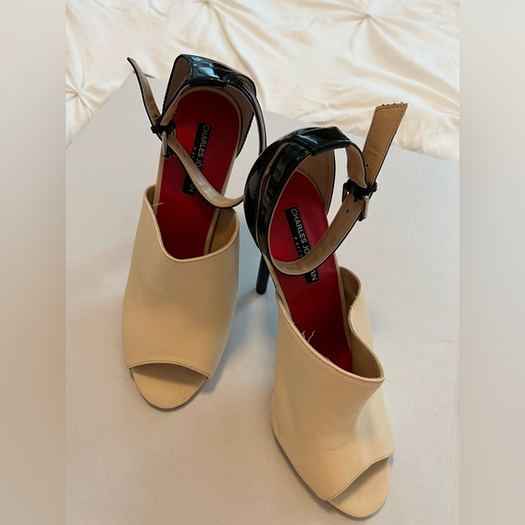 Charles Jourdan Two Tone Heels - Picture 1 of 6
